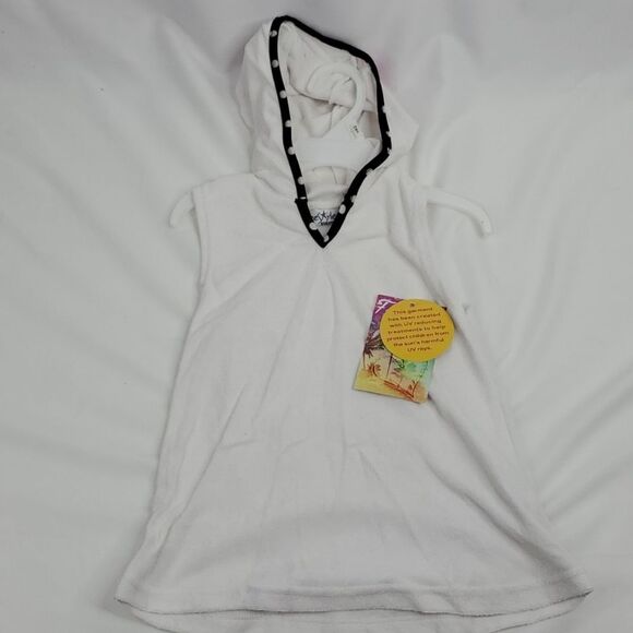 NEW 24 MO 2T LADY BUG PINK BLACK SWIMSUIT + COVERUP SET Nordstrom NWT - Picture 7 of 8